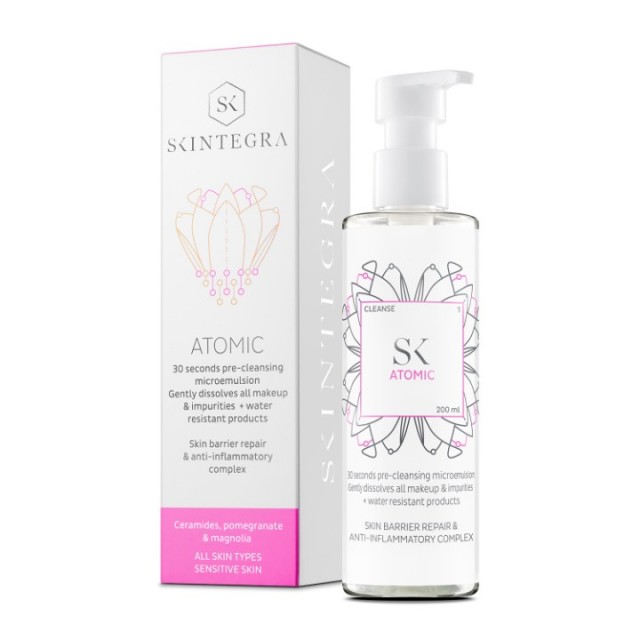 SKINTEGRA ATOMIC ULJNI PREDČISTAČ ZA SVE TIPOVE KOŽE 200ML SKINTEGRA ATOMIC ULJNI PREDČISTAČ ZA SVE TIPOVE KOŽE 200ML