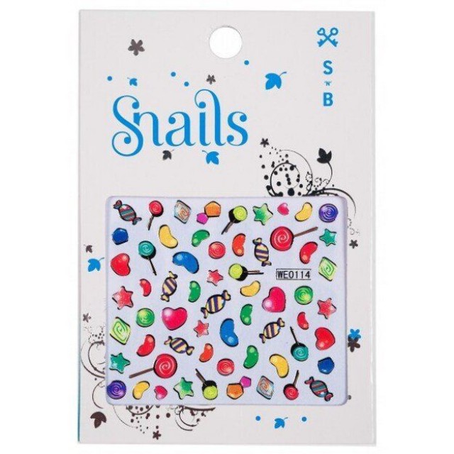 SNAILS STIKERI ZA NOKTE CANDY BLAST SNAILS STIKERI ZA NOKTE CANDY BLAST