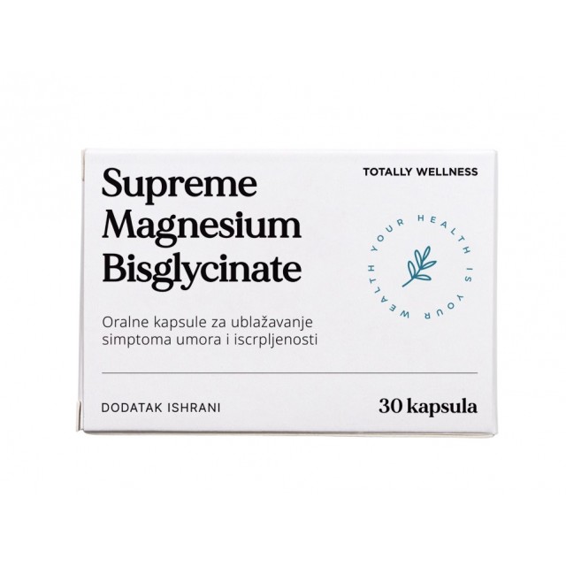 TOTALLY WELLNESS SUPREME MAGNESIUM BISGLYCINATE KAPSULE A30