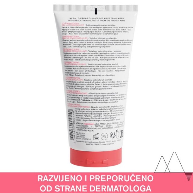 URIAGE TOLEDERM GEL MLEKO ZA ČIŠĆENJE 150ML