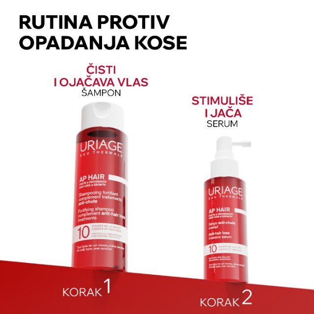 URIAGE AP ŠAMPON ZA JAČANJE KOSE I DOPUNA TRETMANU PROTIV OPADANJA KOSE 200 ML