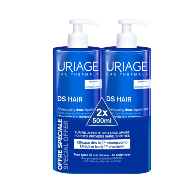 URIAGE DS NEŽNI ŠAMPON PROMO 2 x 500ML URIAGE DS NEŽNI ŠAMPON PROMO 2 x 500ML