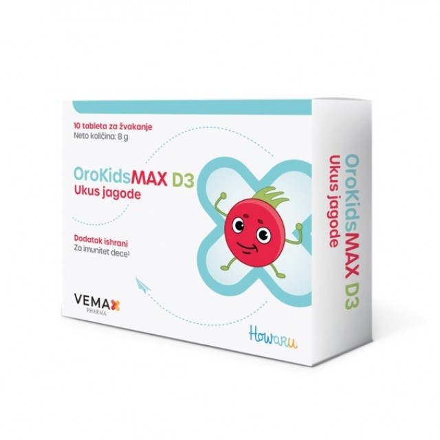 OROKIDSMAX D3 TABLETE ZA ŽVAKANJE A10