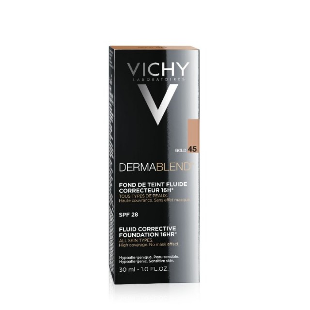 VICHY DERMABLEND CORRECTOR TEČNI KOREKTIVNI PUDER SPF 28 30ML 45 GOLD