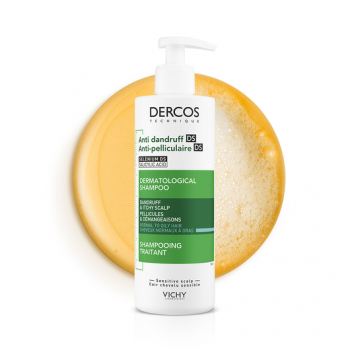VICHY DERCOS ANTI-DANDRUFF ŠAMPON PROTIV PERUTI ZA NORMALNU DO MASNU KOSU 390ML