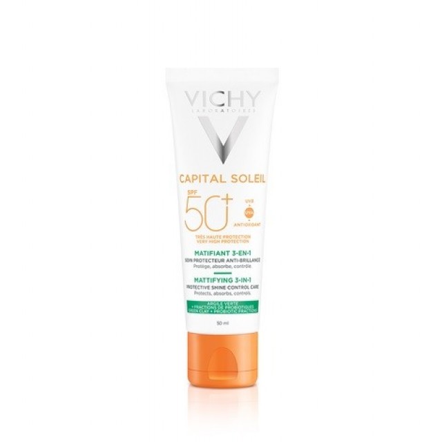 VICHY CAPITAL SOLEIL MATIRAJUĆA NEGA 3U1 SPF 50+ 50ML