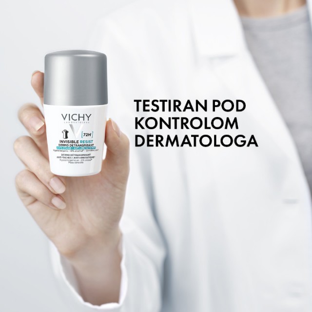 VICHY DEODORANT ROLL-ON INVISIBLE PROTECT DERMO ANTI-PERSPIRANT 72H 50ML
