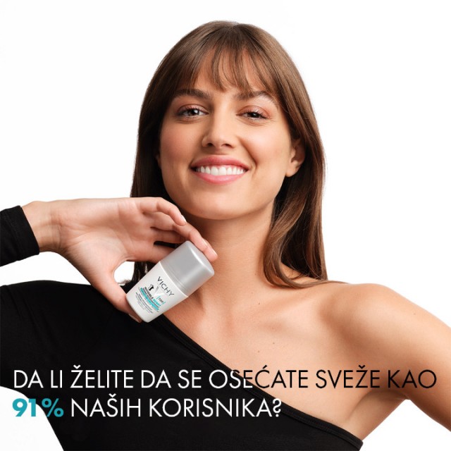 VICHY DEODORANT ROLL-ON INVISIBLE PROTECT DERMO ANTI-PERSPIRANT 72H 50ML