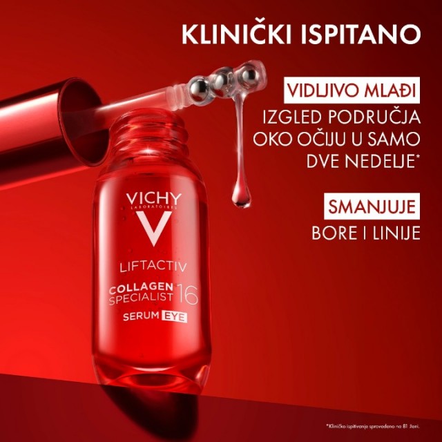 VICHY LIFTACTIV COLLAGEN SPECIALIST 16 SERUM ZA PODRUČJE OKO OČIJU 15ML