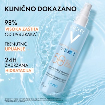 VICHY CAPITAL SOLEIL UV AQUA SPREJ SPF50+ 200ML
