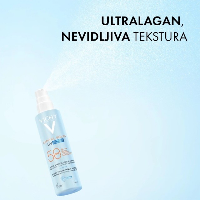 VICHY CAPITAL SOLEIL UV AQUA SPREJ SPF50+ 200ML
