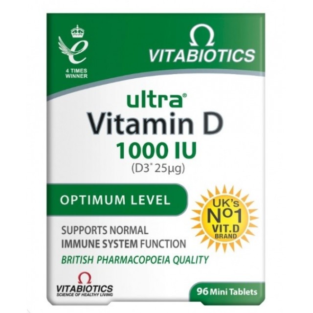VITABIOTICS ULTRA VITAMIN D 1000IJ TABLETE A96