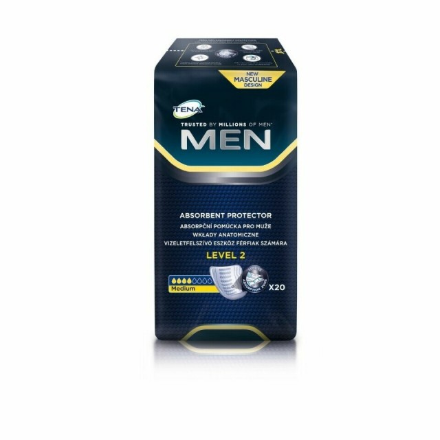 TENA MEN MEDIUM LEVEL 2 APSORBUJUĆI ŠTITNIK 20 KOMADA