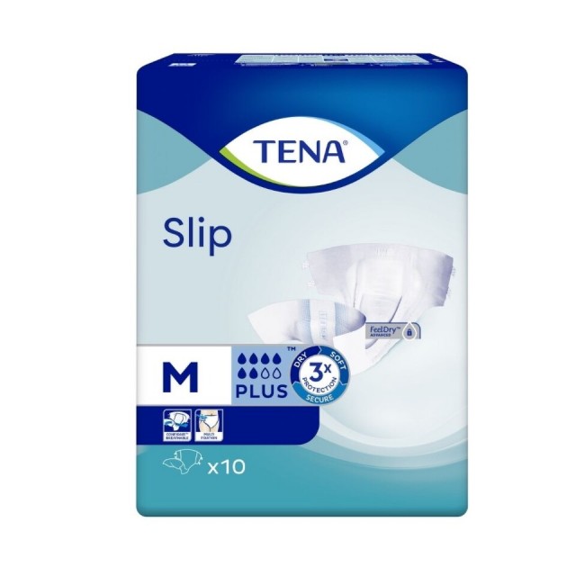 TENA SLIP PLUS PELENE M 10 KOMADA TENA SLIP PLUS PELENE M 10 KOMADA