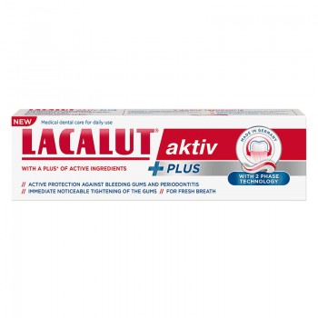 LACALUT AKTIV PLUS PASTA ZA ZUBE 75 ML LACALUT AKTIV PLUS PASTA ZA ZUBE 75 ML
