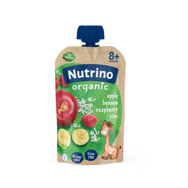 NUTRINO ORGANSKI PIRE JABUKA BANANA MALINA PIRINAČ 100 G