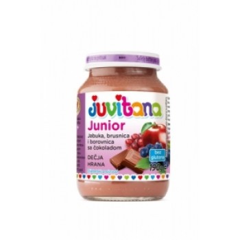 Juvitana kašica jabuka brusnica borovnica čokolada 190g