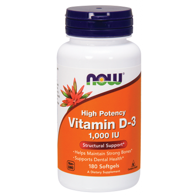 NOW VITAMIN D3 1000IJ A180
