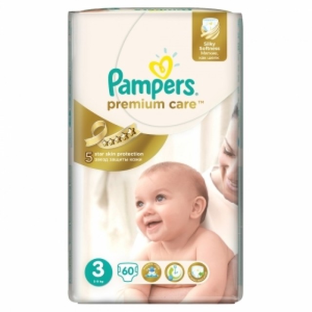 PAMPERS PREMIUM 3 A60