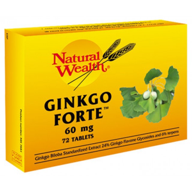 NATURAL WEALTH GINKGO FORTE 60MG TABLETE A72
