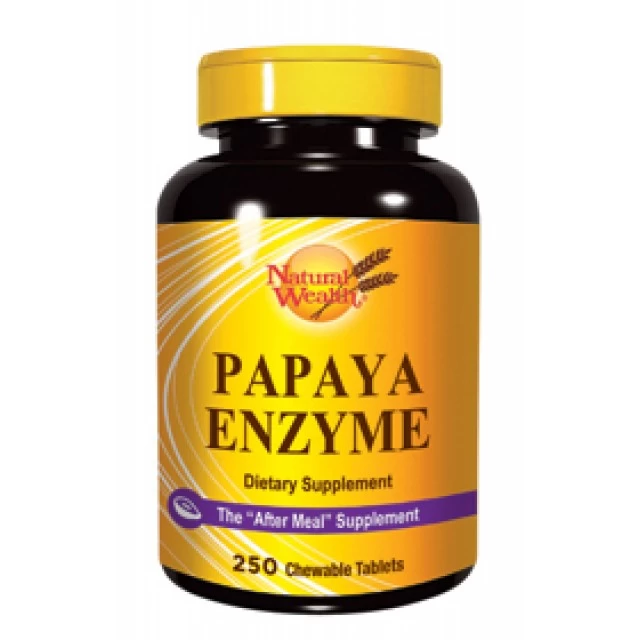 NATURAL WEALTH PAPAJA ENZIM TABLETE ZA ŽVAKANJE A250