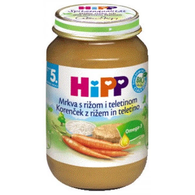 HIPP KAŠA ŠARGAREPA  SA PIRINČEM I TELETINOM 190GR