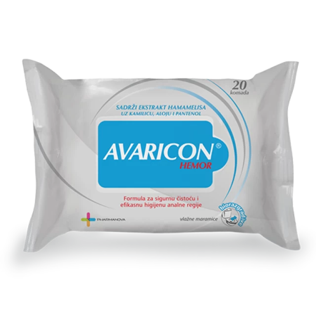 AVARICON HEMOR VLAŽNE MARAMICE A20