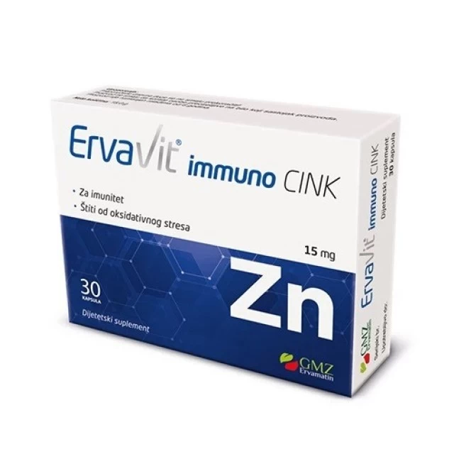 ERVAVIT IMMUNO CINK KAPSULE 15MG A30