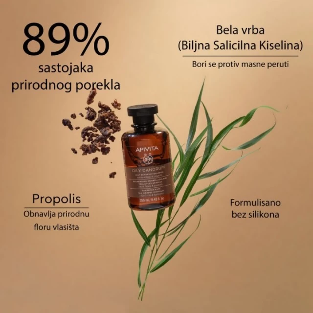 APIVITA ŠAMPON PROTIV MASNE PERUTI 250ML