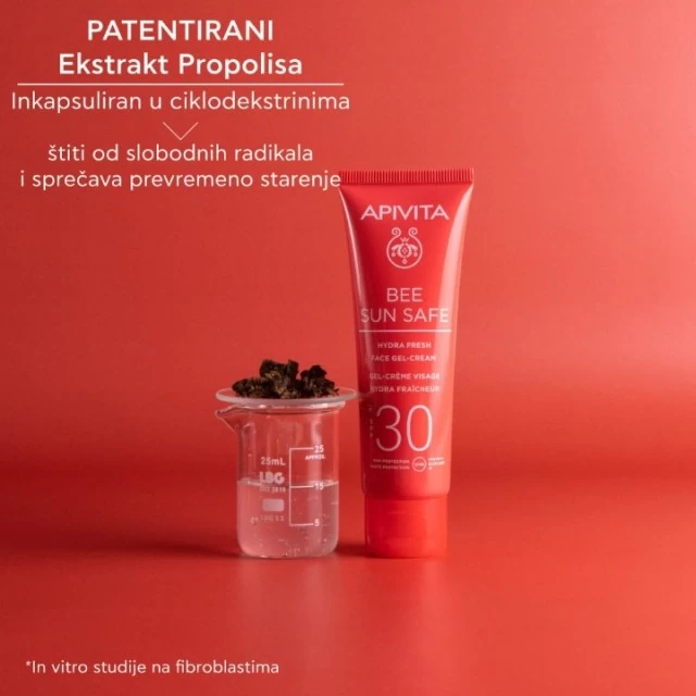 APIVITA BEE SUN SAFE HYDRA FRESH GEL KREMA  ZA LICE SPF30 50ML