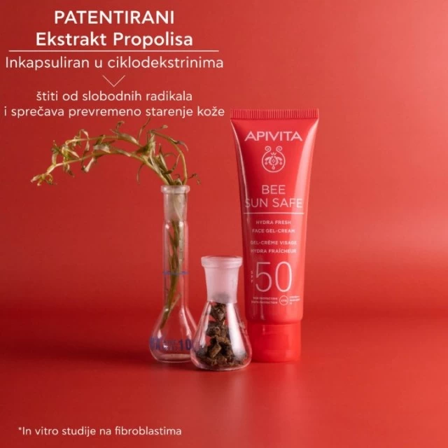 APIVITA BEE SUN SAFE HYDRA FRESH GEL KREMA  ZA LICE SPF50 50ML