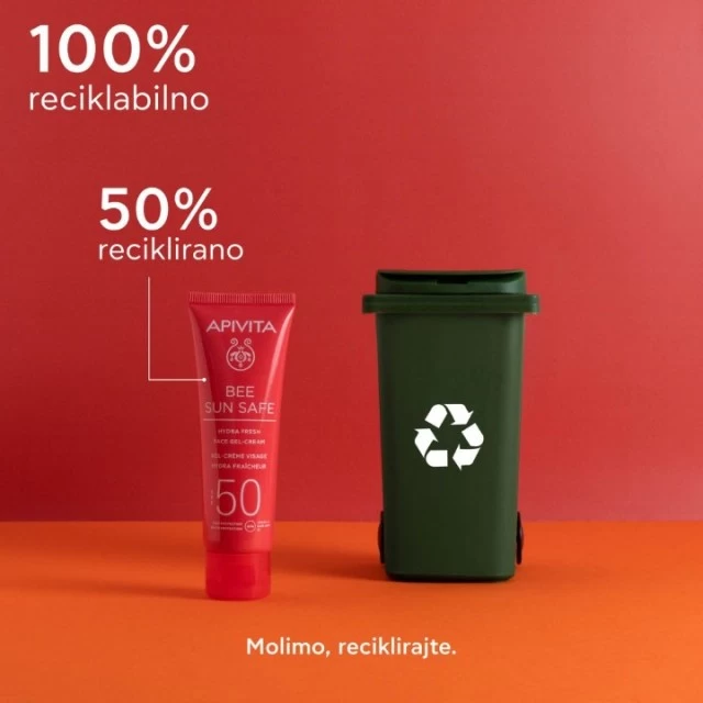 APIVITA BEE SUN SAFE HYDRA FRESH GEL KREMA  ZA LICE SPF50 50ML