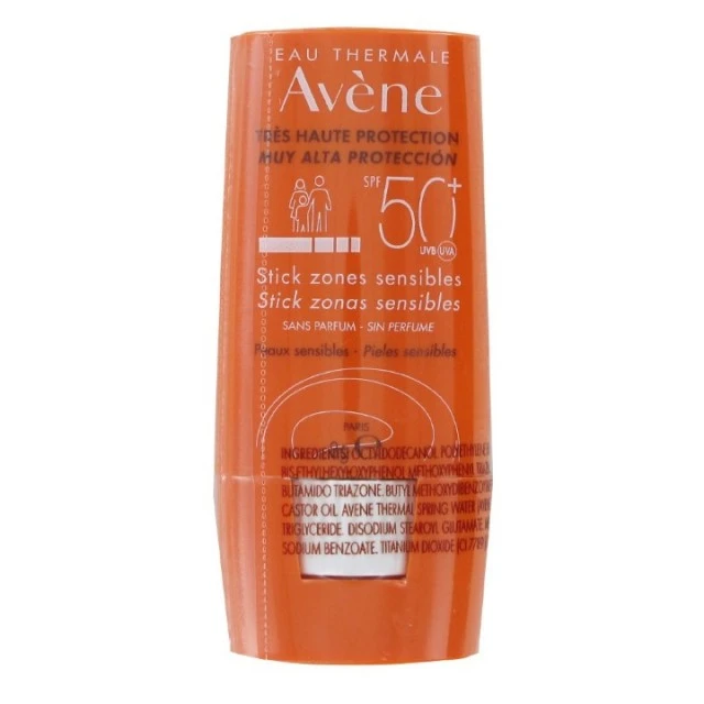 AVENE SUN STIK ZA OSETLJIVE ZONE SPF50+ 8G