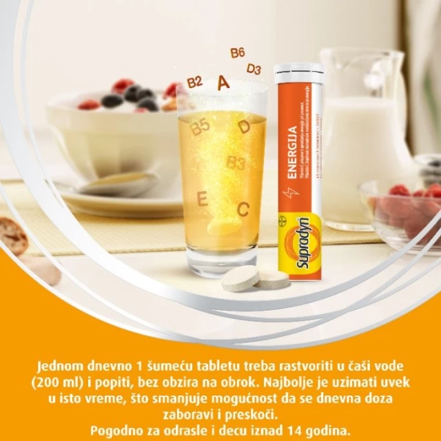 SUPRADYN ENERGIJA ŠUMEĆE TABLETE