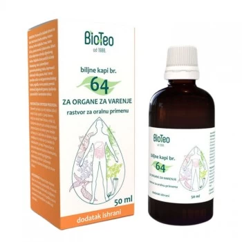 BIO-TEO BILJNE KAPI BROJ 64 ZA ORGANE ZA VARENJE 50 ML