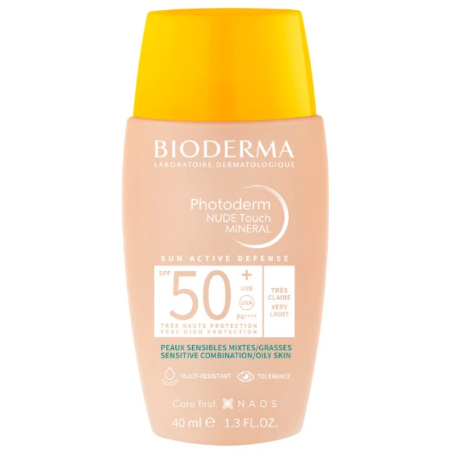 BIODERMA PHOTODERM NUDE TOUCH LIGHT COLOUR SPF50+ 40 ML