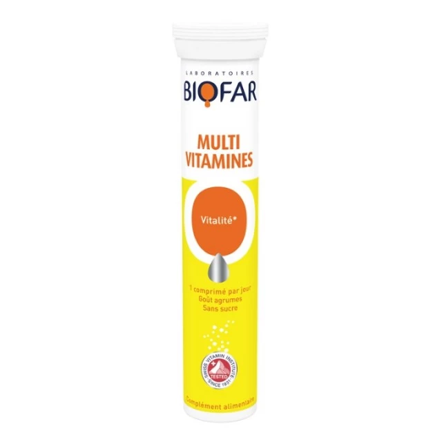 BIOFAR MULTIVITAMINI ŠUMEĆE TABLETE A20