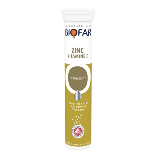 BIOFAR CINK + VITAMIN C ŠUMEĆE TABLETE A20
