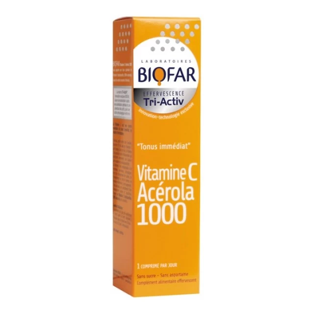 BIOFAR TA VITAMIN C 1000MG ACEROLA ŠUMEĆE TABLETE A15