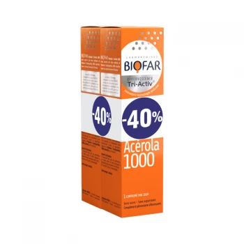 BIOFAR TA VITAMIN C 1000MG ACEROLA ŠUMEĆE TABLETE A15 DUO PACK PROMO
