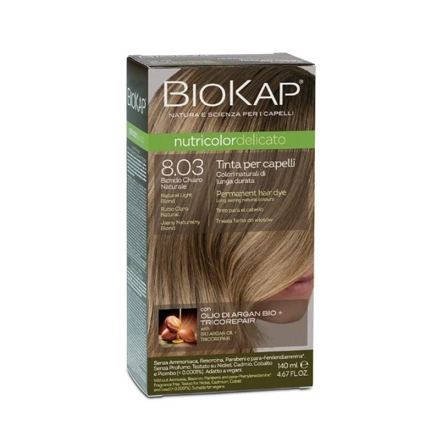 BIOKAP DELICATO FARBA 8.03 PRIRODNO SVETLO PLAVA