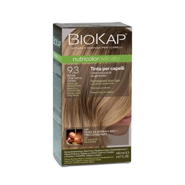 BIOKAP DELICATO FARBA 9.3 VEOMA SVETLO ZLATNO PLAVA