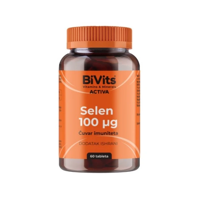 BIVITS ACTIVA SELEN 100MCG TABLETE A60