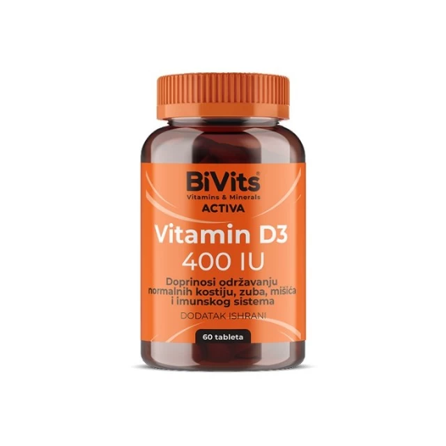 BIVITS ACTIVA VITAMIN D3 400 IU TABLETE A60