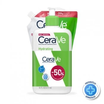 CERAVE PROMO HIDRANTNA EMULZIJA ZA CISCENJE ZA NORMALNU DO SUVU KOŽU 473ML+REFILL 473ML
