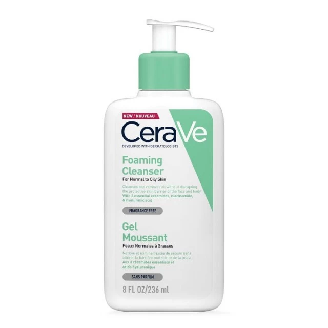 CERAVE PENUŠAVI GEL ZA ČIŠĆENJE ZA NORMALNU DO MASNU KOŽU 236ML