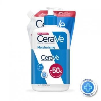 CERAVE PROMO HIDRANTNI LOSION ZA SUVU DO VRLO SUVU KOŽU 473ML + REFILL 473ML 