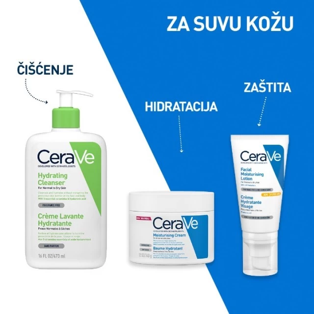 CERAVE HIDRANTNA EMULZIJA ZA ČIŠĆENJE ZA NORMALNU DO SUVU KOŽU 1000ML