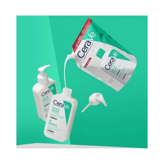 CERAVE PENUŠAVI GEL ZA ČIŠĆENJE ZA NORMALNU DO MASNU KOŽU REFILL 473ML