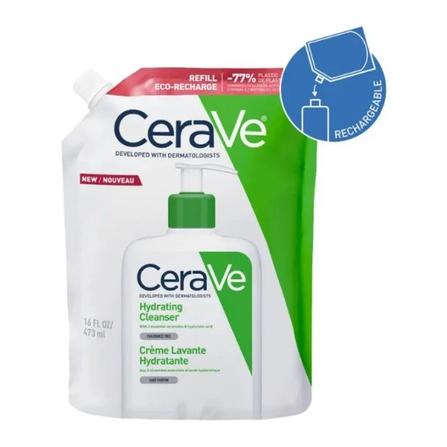 CERAVE HIDRANTNA EMULZIJA ZA ČIŠĆENJE ZA NORMALNU DO SUVU KOŽU REFILL 473ML